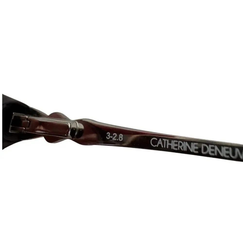 NEW Catherine Deneuve GREY Crystal clear rounded CD0422 Glasses